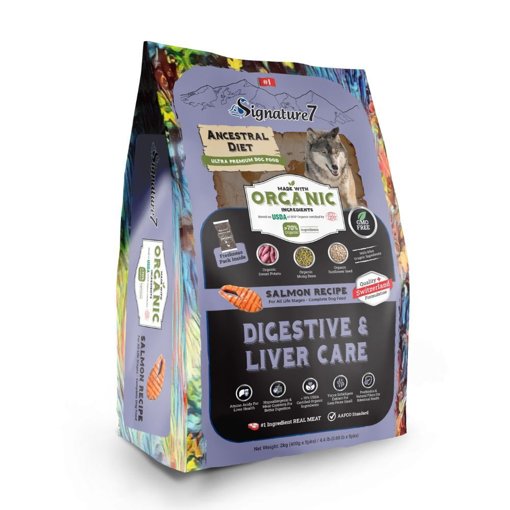 【拉拉寵物小舖】心寵 狗飼料 全齡犬水解鮭魚【腸胃保健】2公斤 水解蛋白飼料 無穀 有機食譜, , large