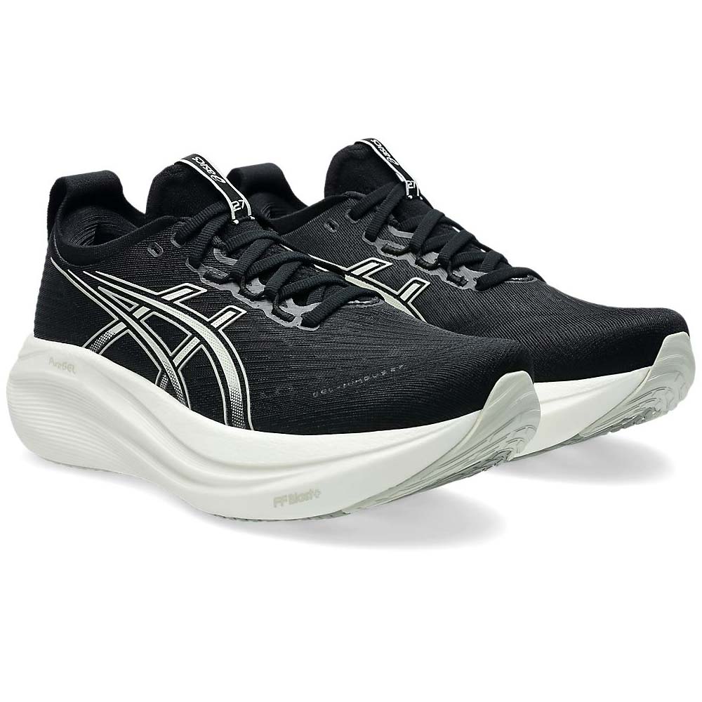 [秉宸] ASICS GEL-NIMBUS 27 (D) 女慢跑鞋 黑白 寬楦 1012B752-002, , large