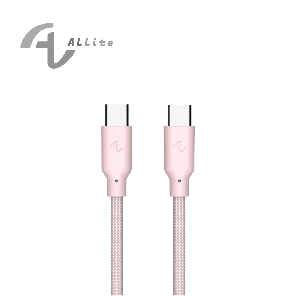 [萬摩科技]Allite Easy Cable 磁吸收納編織快充線（USB-C to USB-C）寶寶粉, , large