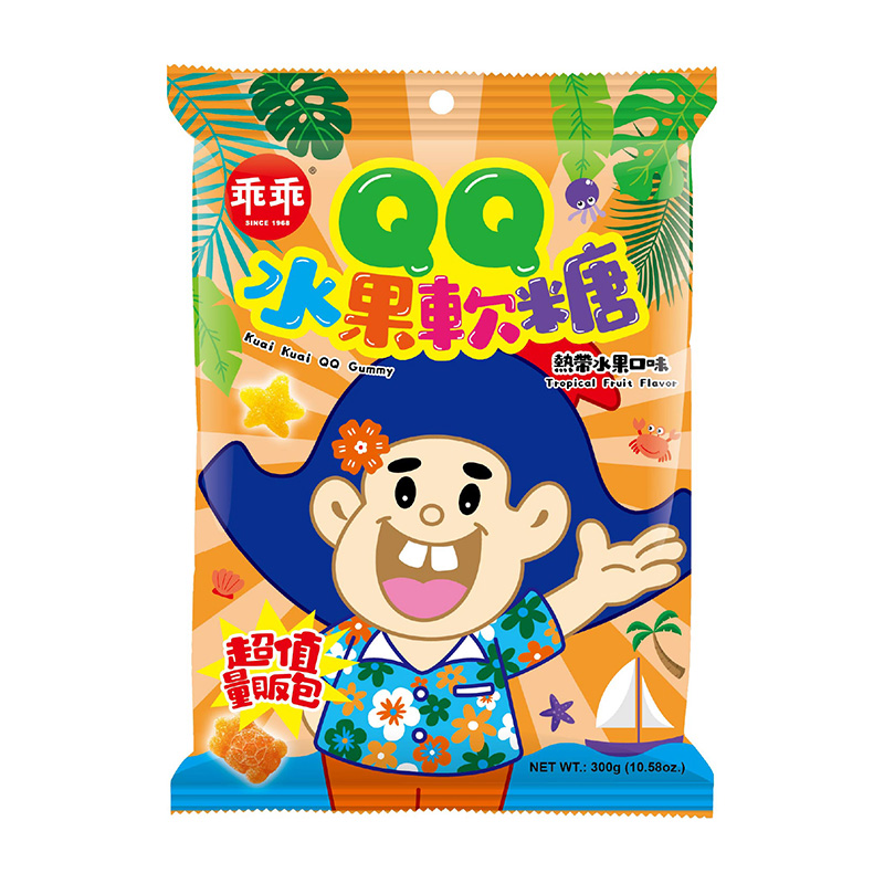 乖乖QQ水果軟糖- 熱帶水果口味300g
