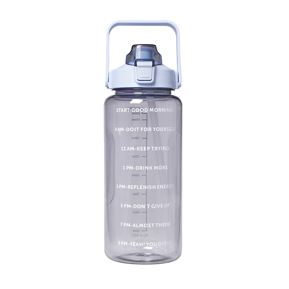 Transparent sports bottle