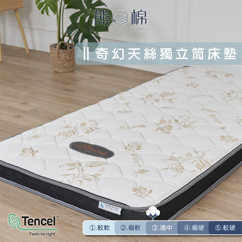 Tencel independent spring mattress, , large