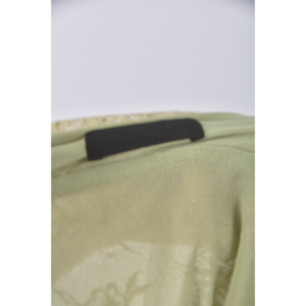 (S) huang shu chi紡紗背心綠色上衣二手衣, , large