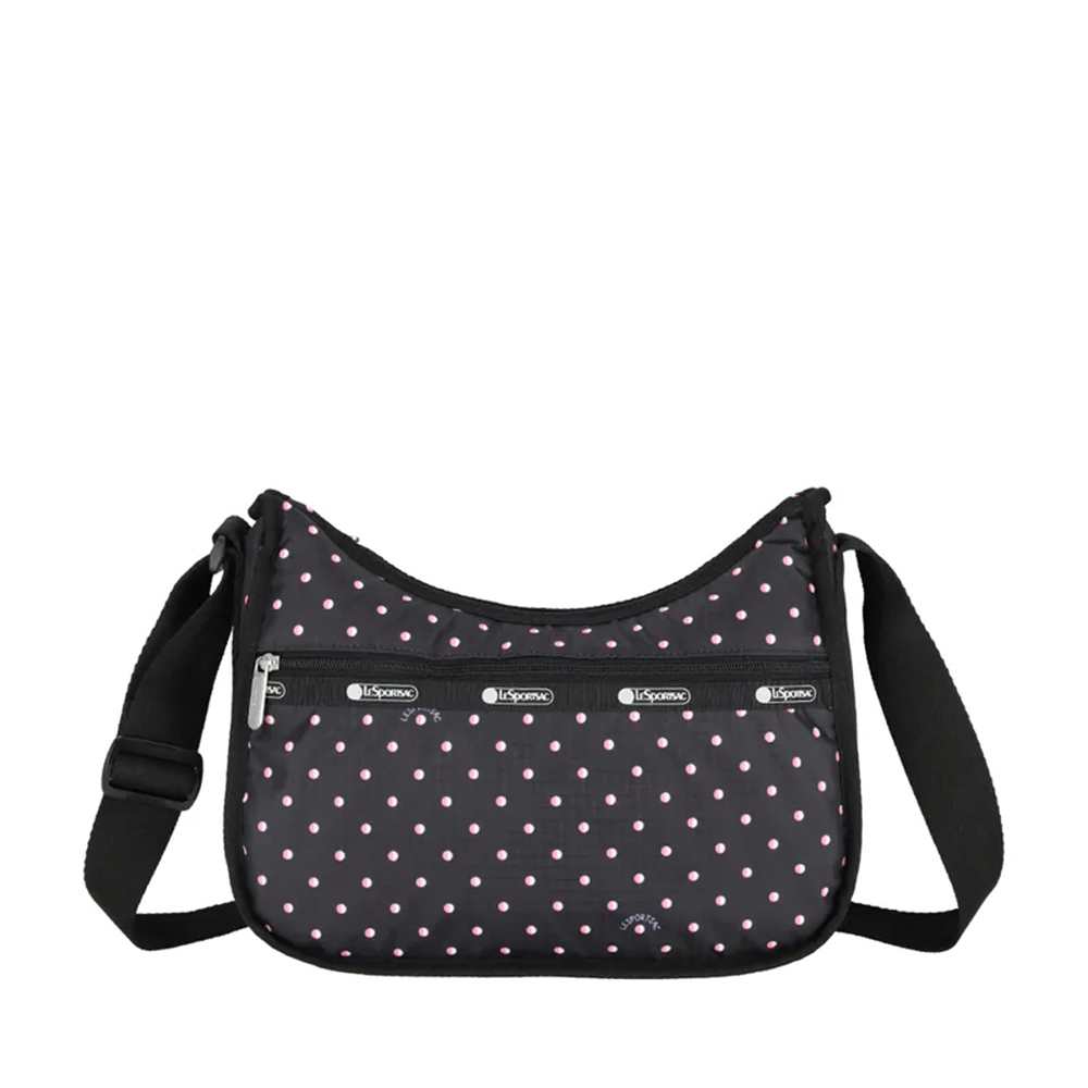 |快速出貨|Lesportsac Classic Hobo 經典斜背包 送禮-粉色點滴, , large