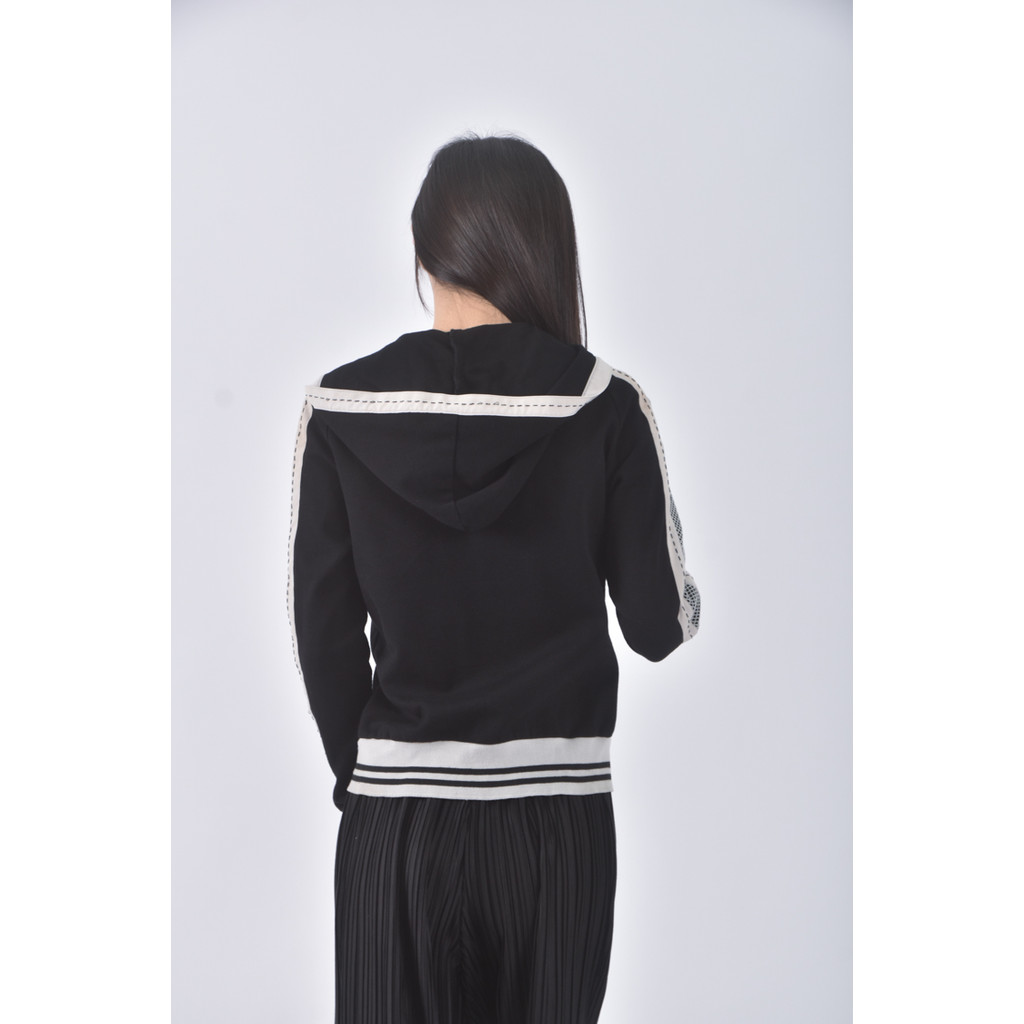 (S) 衣櫃連帽黑色外套二手衣, , large