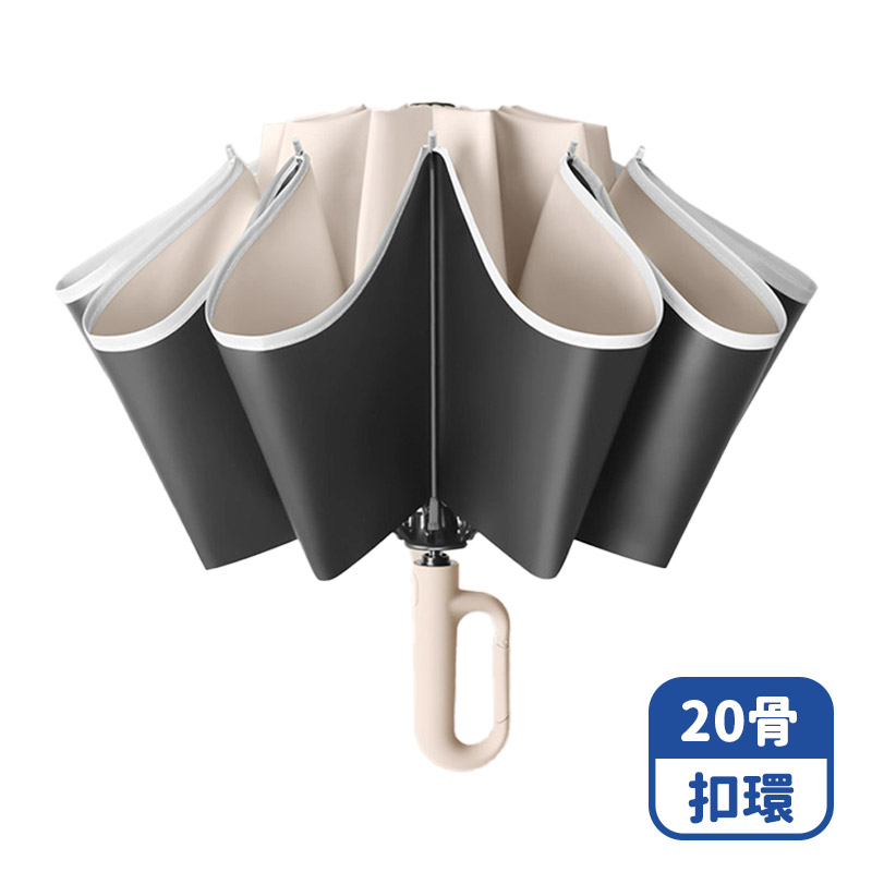 【咪咪購物】VID 雨傘 折疊傘 20骨｜自動反向扣環｜梧桐米｜開車必備, , large