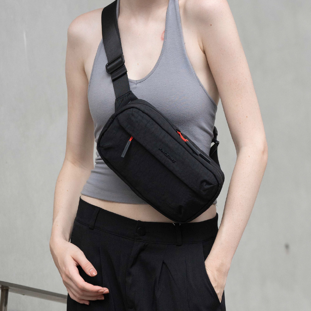 KINGSONS URBAN LITE SLING BAG-BROWN, , large