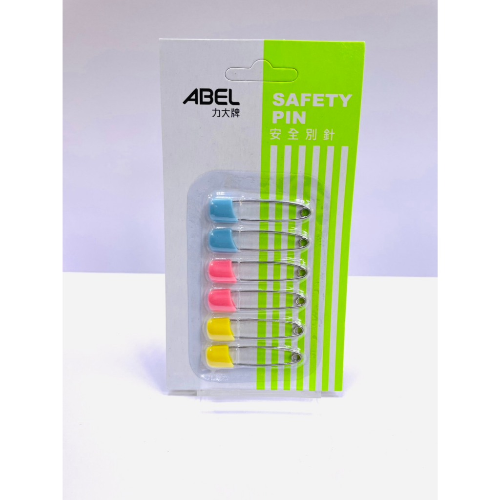 力大牌ABEL  02207小型安全別針1卡 6入(混色), , large