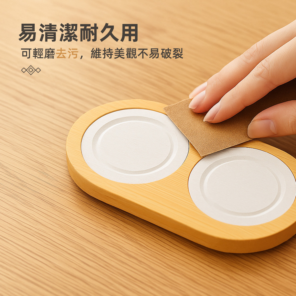 【上手家居】雙杯座硅藻土吸水墊 白色(吸水杯墊/珪藻土杯墊/硅藻土杯墊/珪藻土), , large