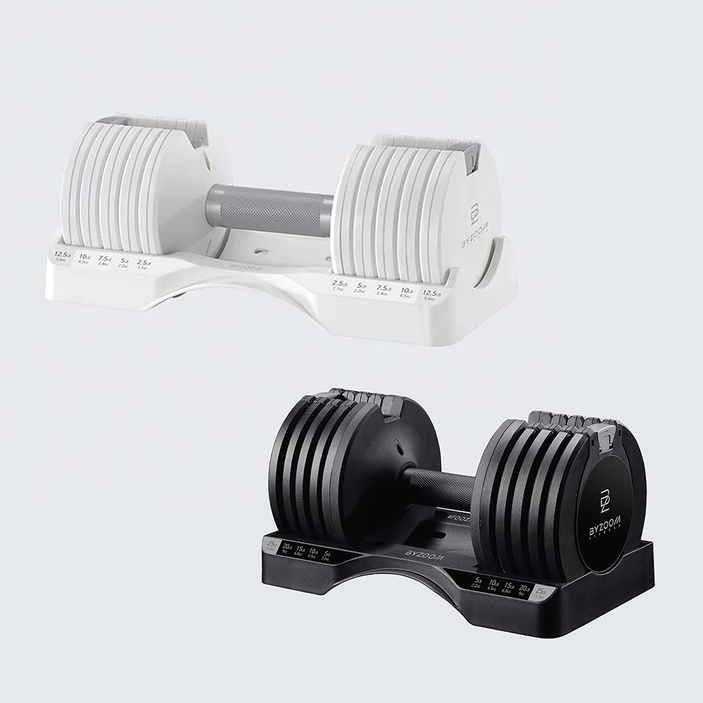BYZOOM Fitness Pure Series 可調式啞鈴 25LB 5段重量秒速調整 宅配免運 公司貨 一年保固, , large
