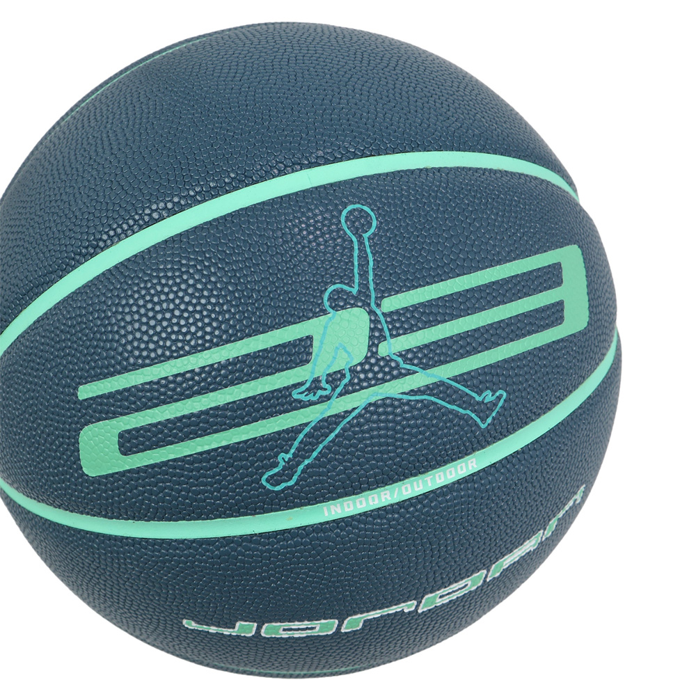 NIKE JORDAN ULTIMATE 2.0 8P 籃球 7號球 比賽 訓練 耐用 深溝 精準控球 室外用球 灰綠, , large