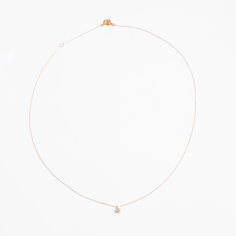 【天然真鑽】A'jane 18K玫瑰金 玫光靜語 鑽石項鍊 A032410-005, , large
