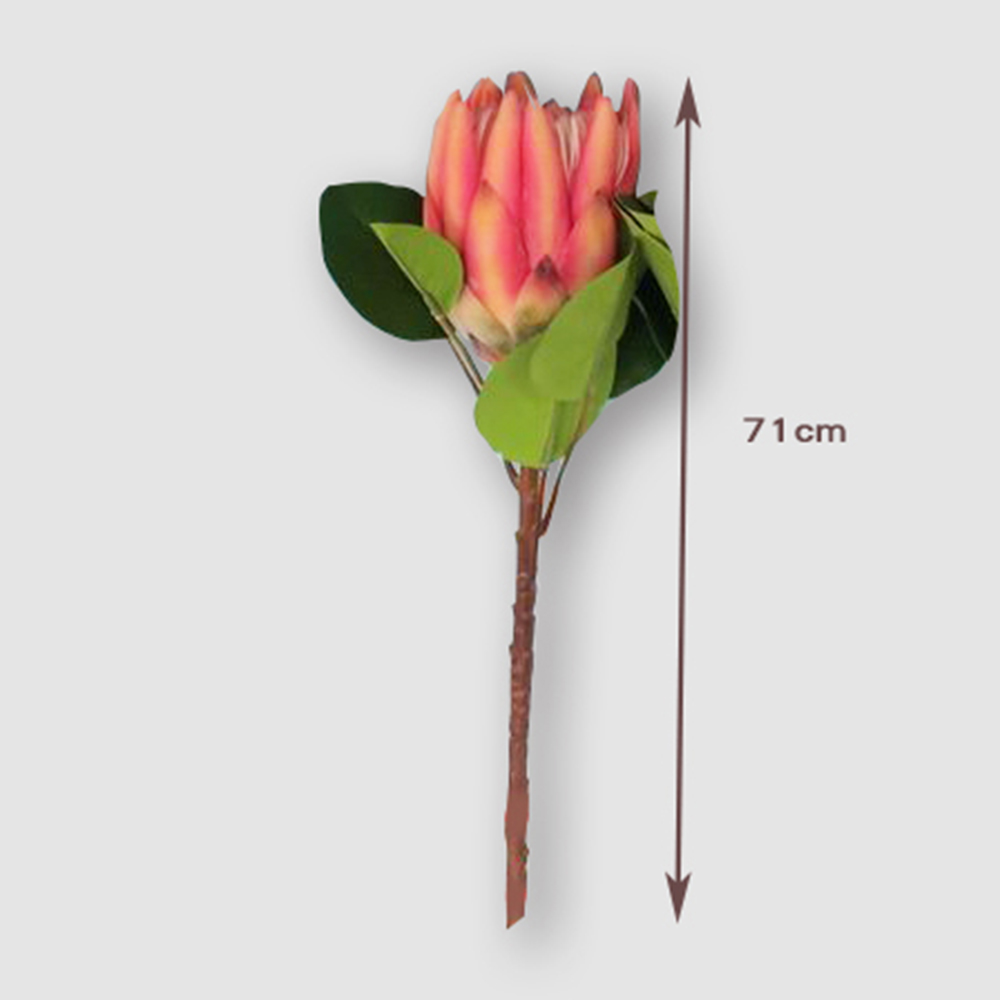 【YU Living】仿真裝飾大帝王花 人造花 園藝造景-粉紅, , large