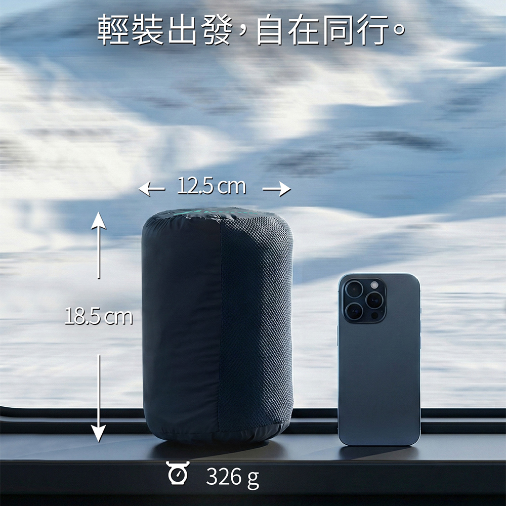 Litume E651 刷毛旅行毛毯 藻綠, , large