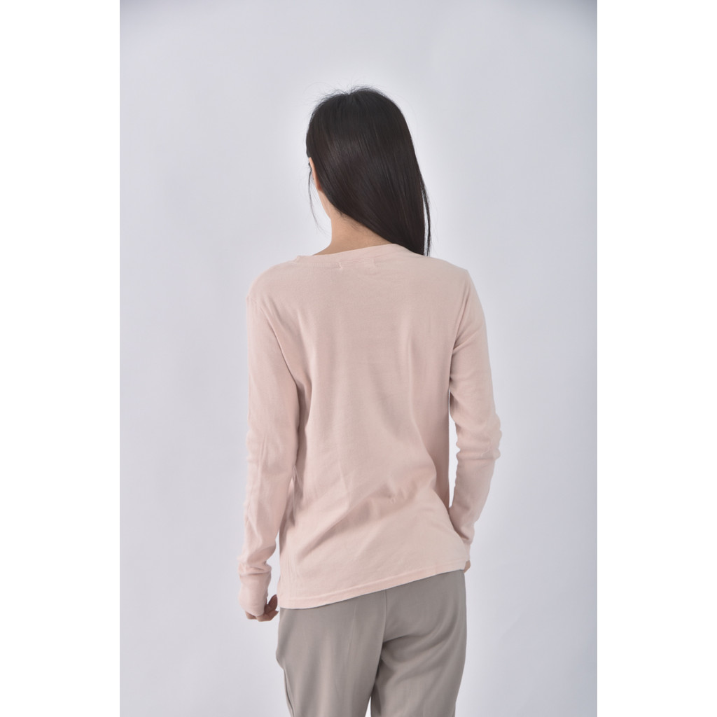 (S) ind pink大花粉色長袖上衣二手衣, , large