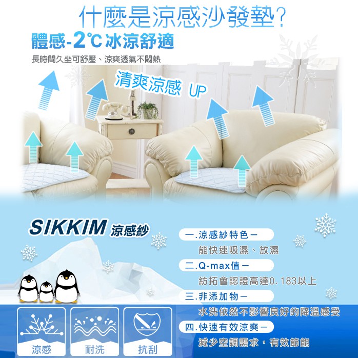 【格藍傢飾】SUPER COOL沙發座墊-冰樂水藍 坐墊 涼墊 涼夏 省電 降溫 記憶座墊 記憶棉 涼感, , large