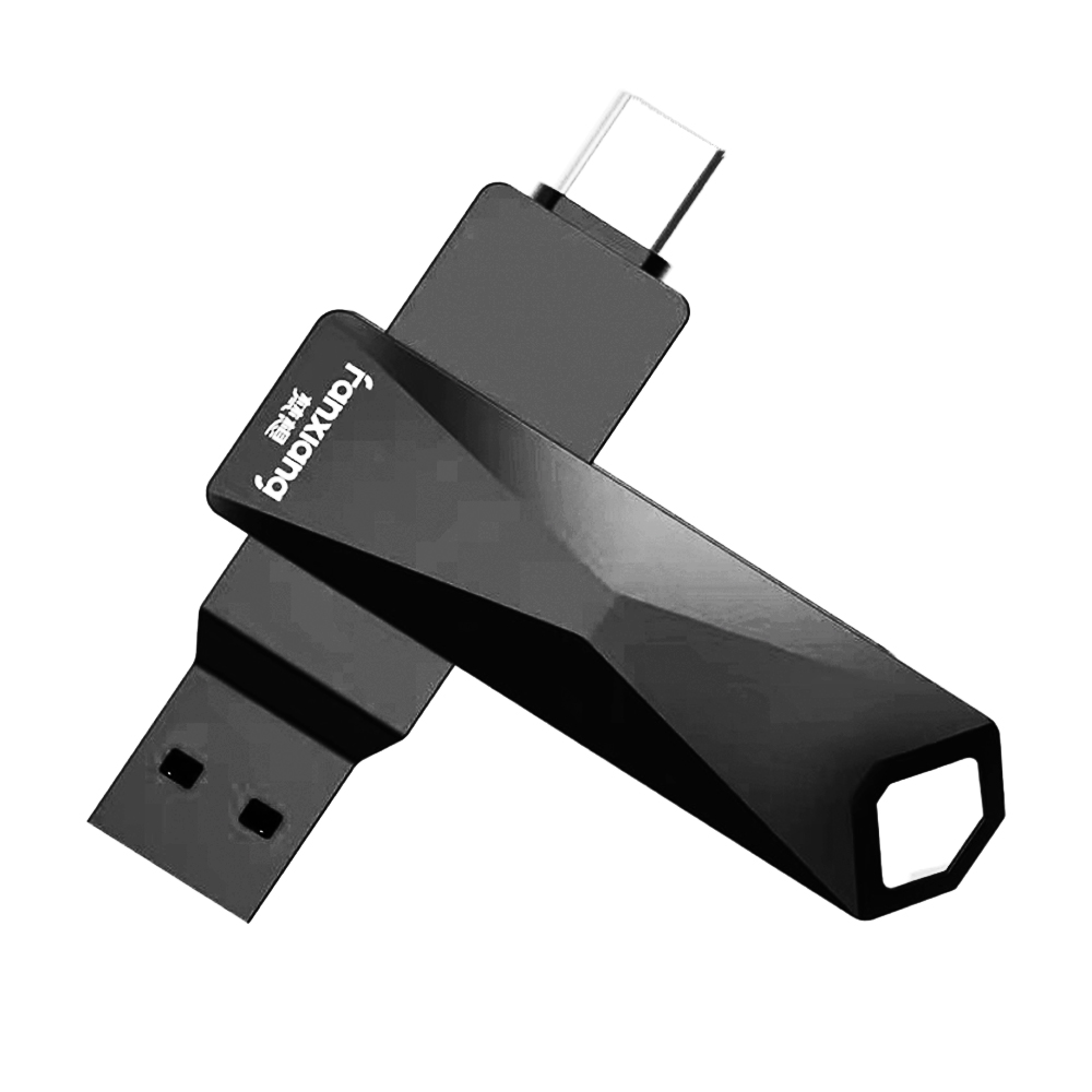 [FANXIANG] Android mobile phone computer dual-head flash drive Type-C + USB3.2 read speed 400MB/s warranty 5 years suitable for iPhone15/16-F379pro256GB