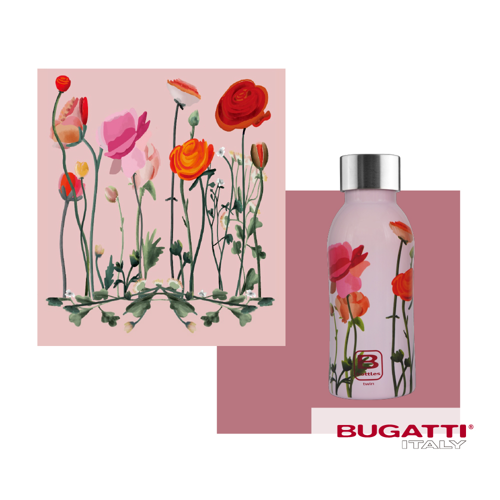 【Bianco di puro 彼安特】BUGATTI 四季花卉保溫瓶350ml, , large