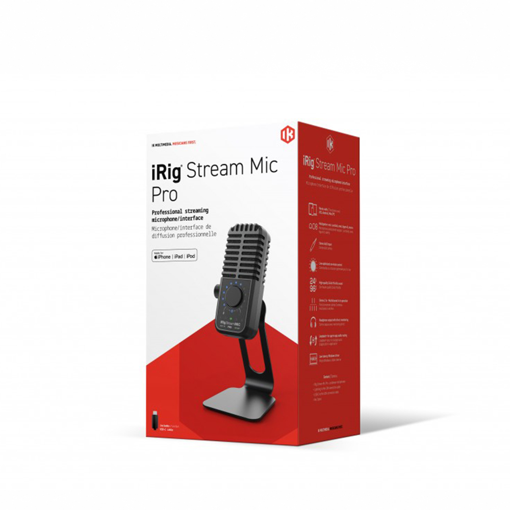 IK Multimedia iRig Stream Mic Pro 行動裝置麥克風【敦煌樂器】, , large