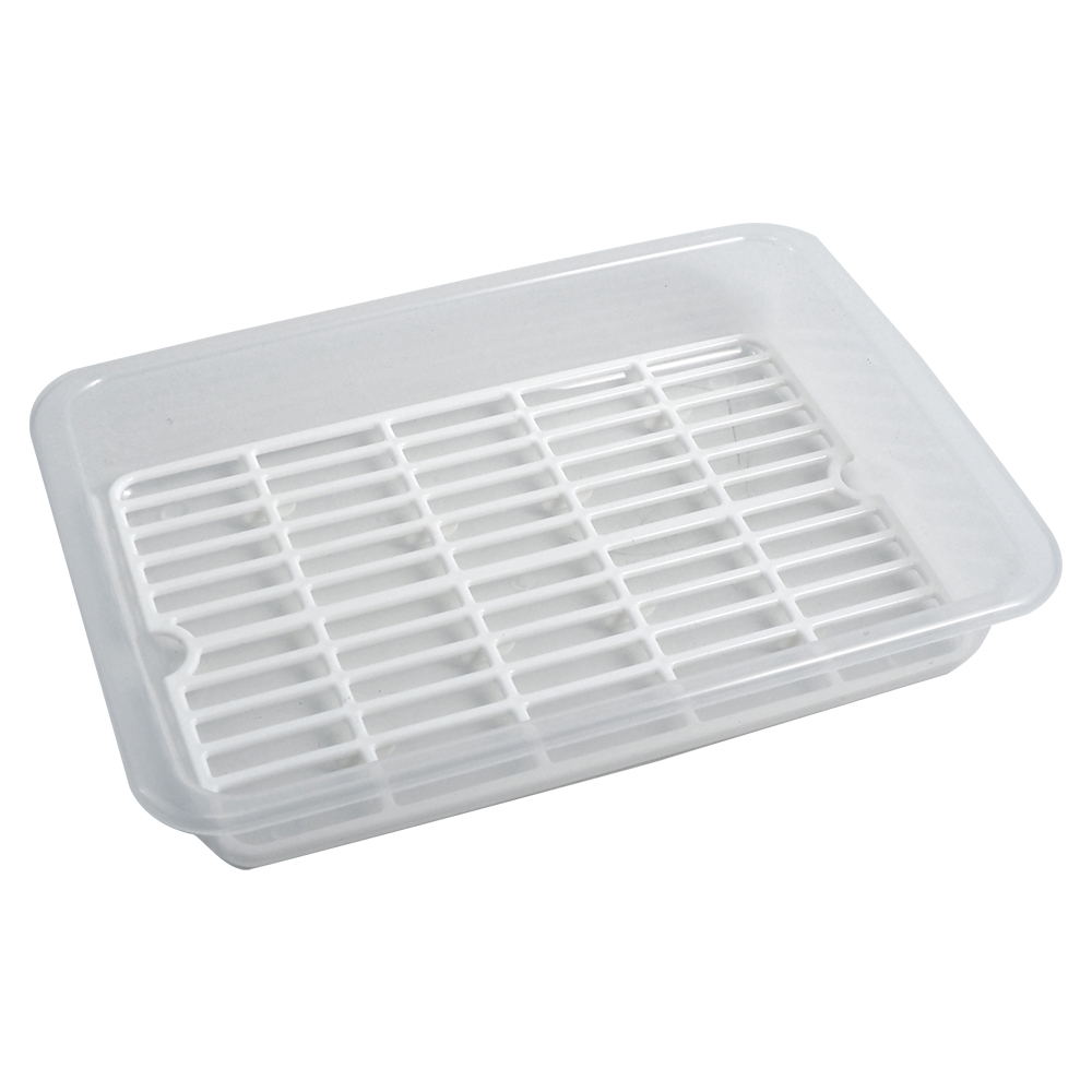 日本製多功能瀝水收納盤-3入, , large