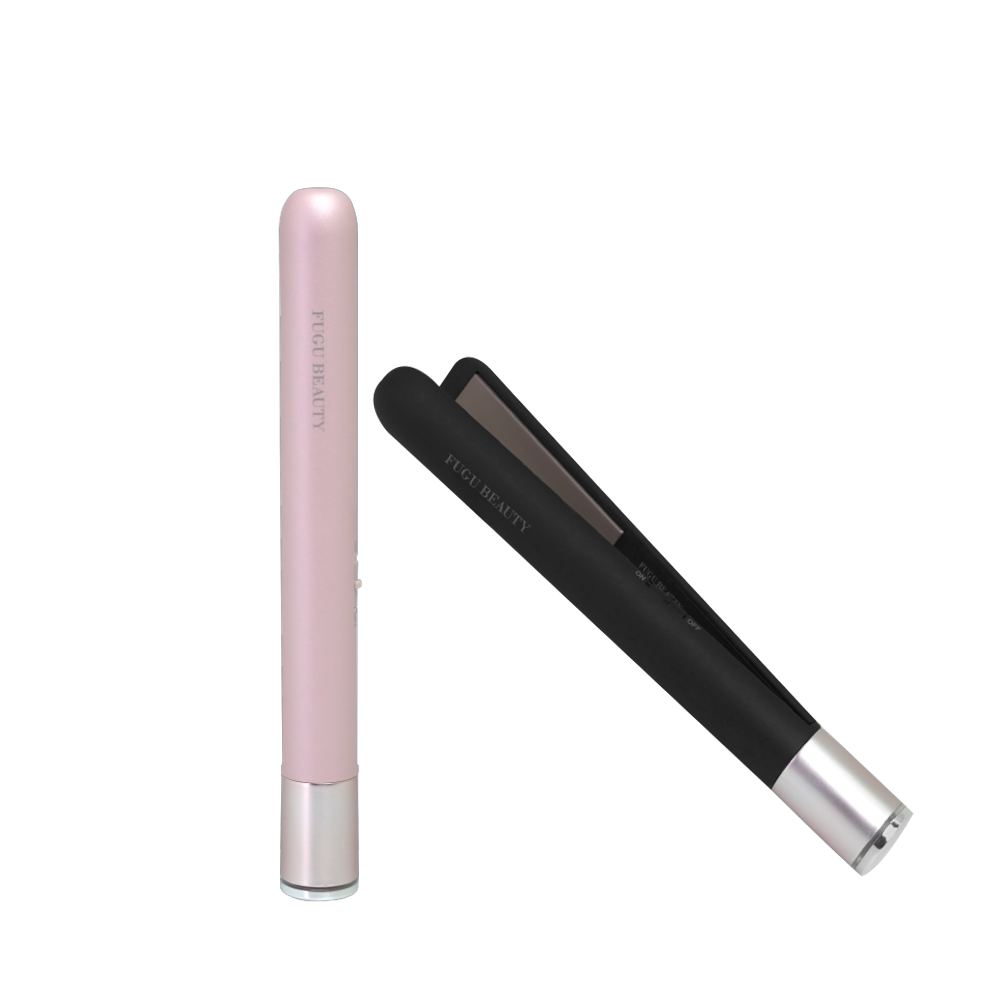 USB plug-in hair straightener -BLACK, 黑色, large