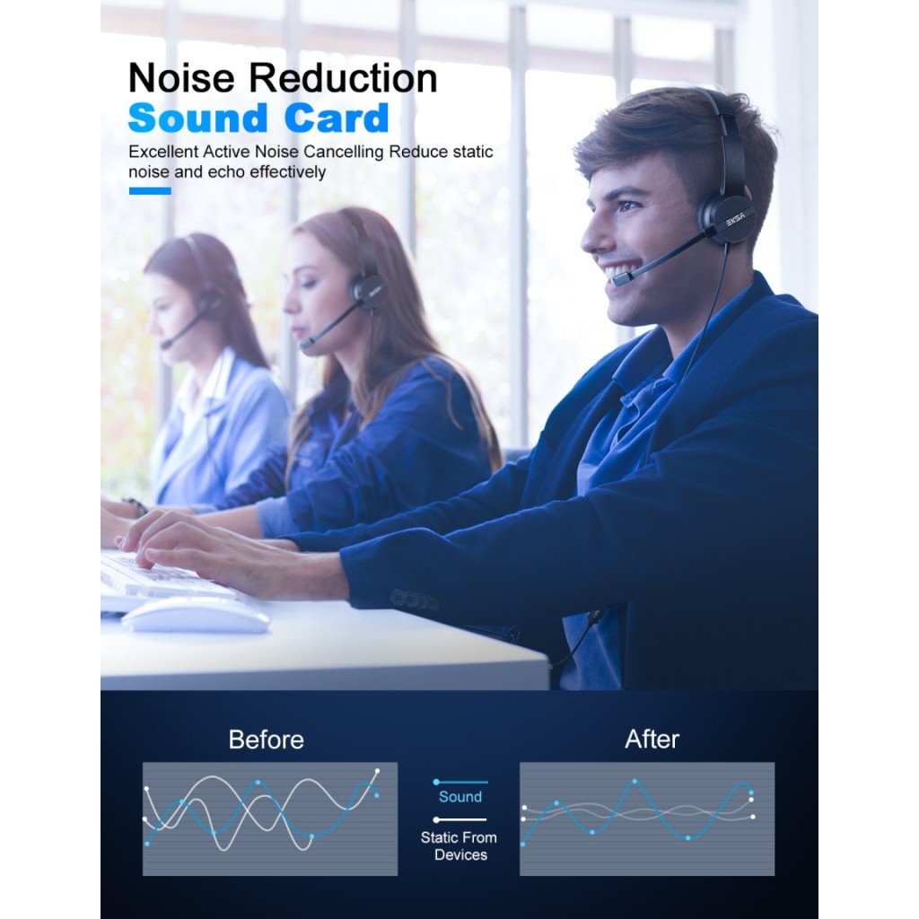 EKSA H12E 專業降噪通話耳麥, , large