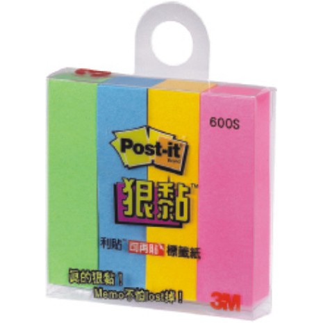 3M 600S 4色 狠貼標籤紙, , large