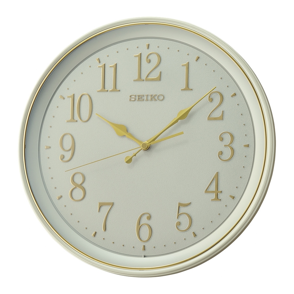 SEIKO 精工 立體數字 滑動式秒針靜音掛鐘 QXA798W, , large