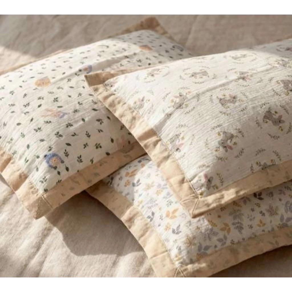 凱美棉業 高品質四層棉麻枕頭巾／枕巾, , large