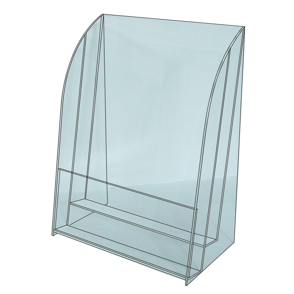 徠福 Life  A4 壓克力型錄架/DM架(NO.1215)規格:22*7*29.5cm, , large