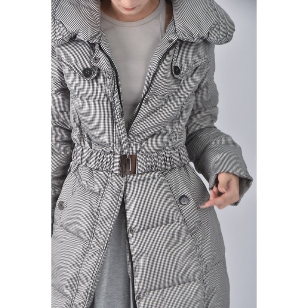 (M) bearturo格紋黑色綁帶外套二手衣, , large