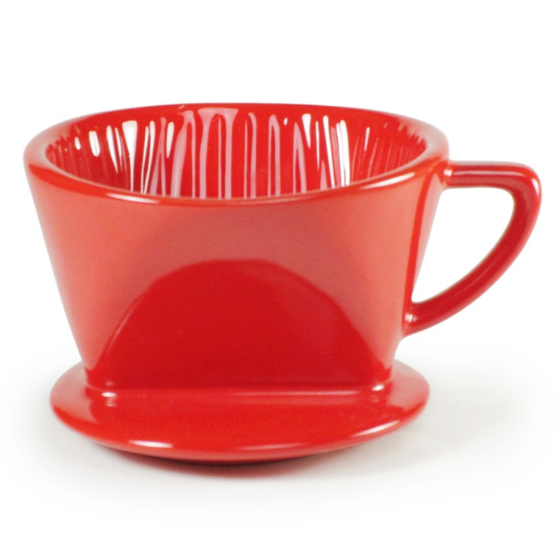 [豐名日本餐具] 咖啡過濾杯 紅釉 M-STYLE / C00CS7-1, , large