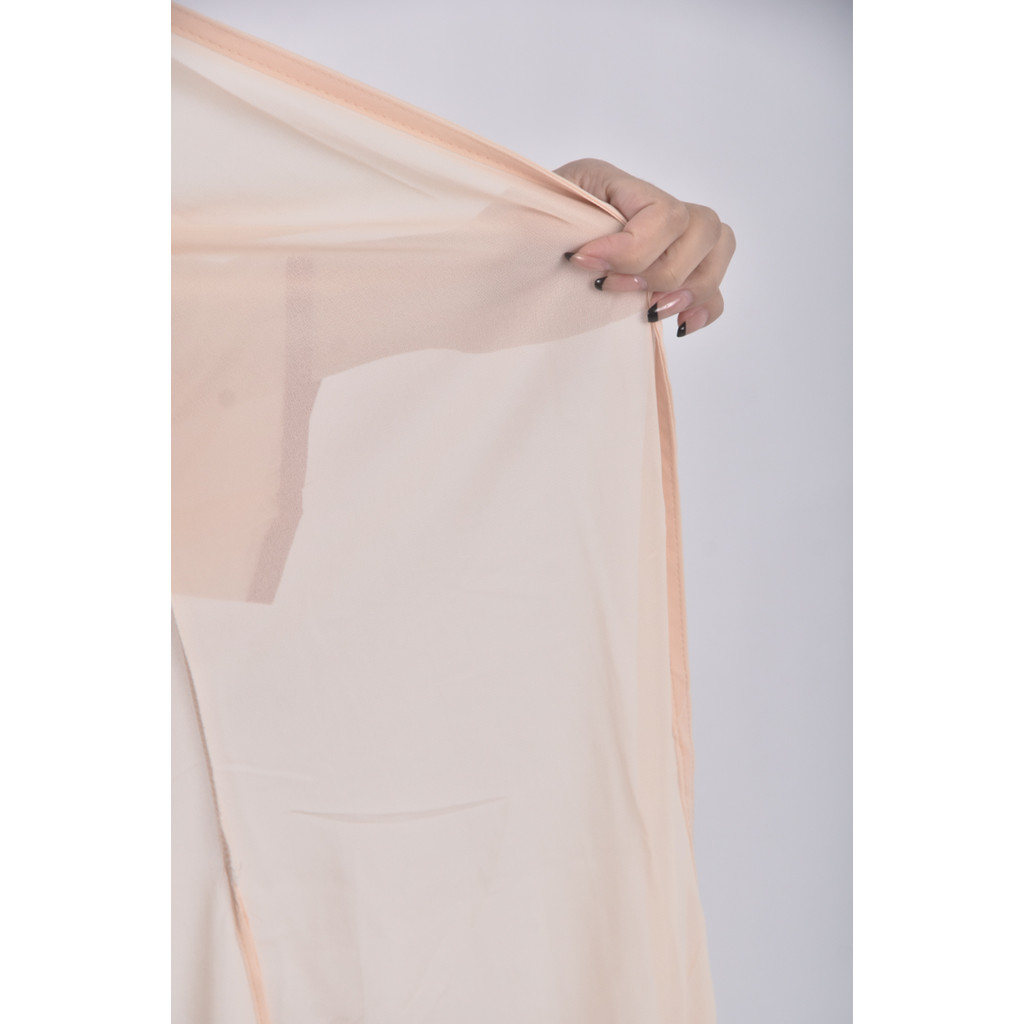 (L) 透紗杏色罩衫二手衣, , large