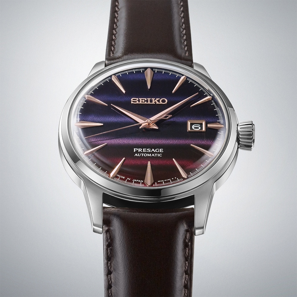 SEIKO 精工 PresageSTAR BAR 紫色日落聯名機械錶 SRPK75J1/4R35-06F0P, , large