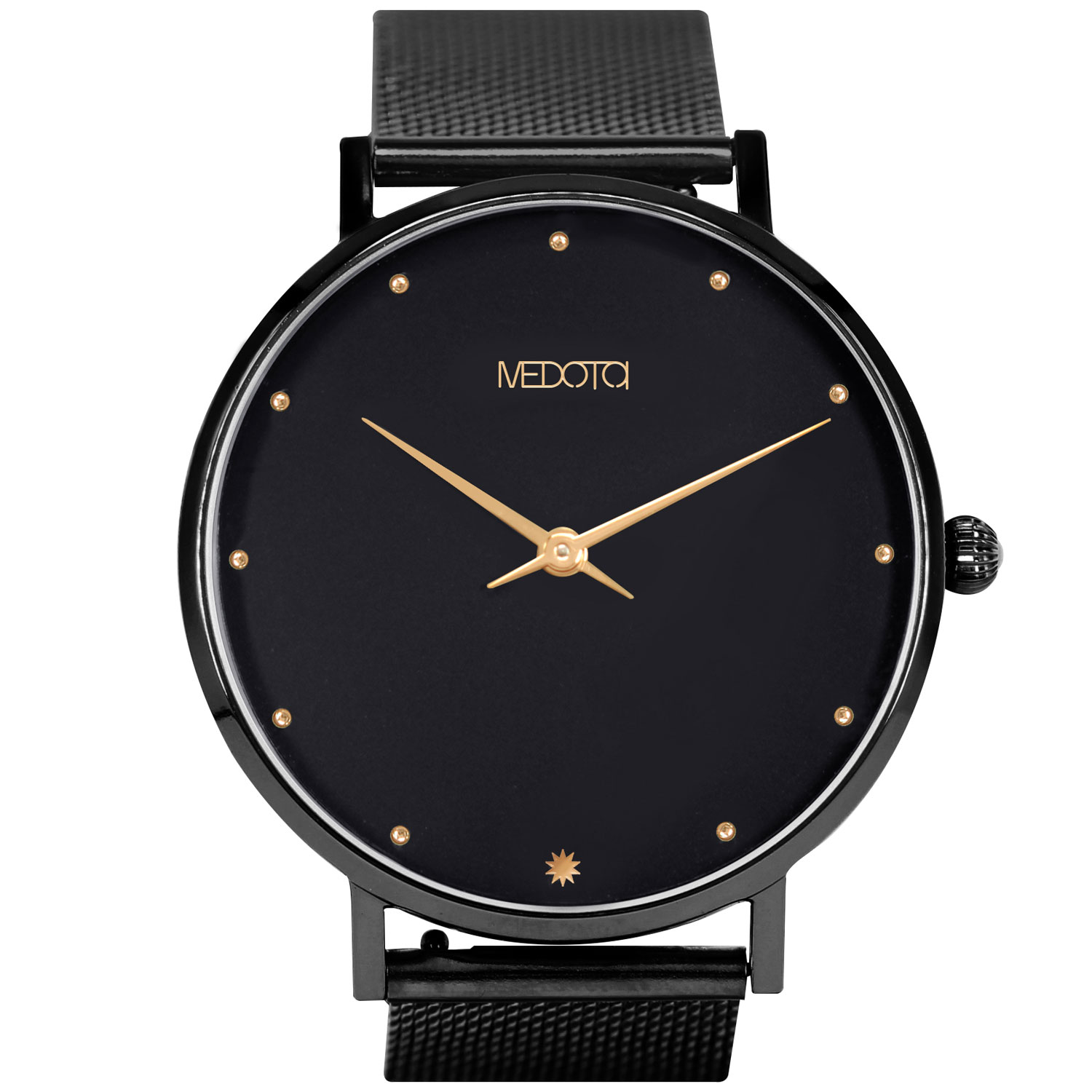 [MEDOTA] CHICA minimalist color collection ladies watch-Black&Gold / CH-9402, , large