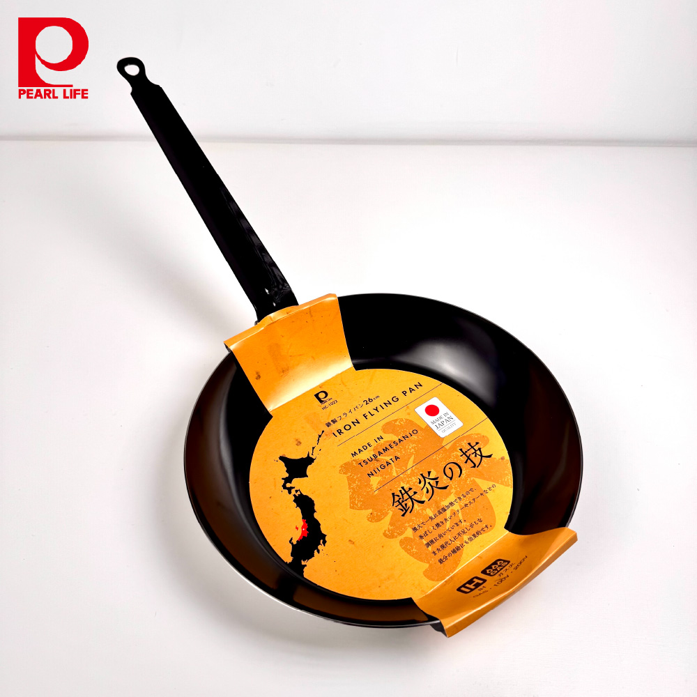 Tekien-no-Waza Iron Long-Handle Frying Pan