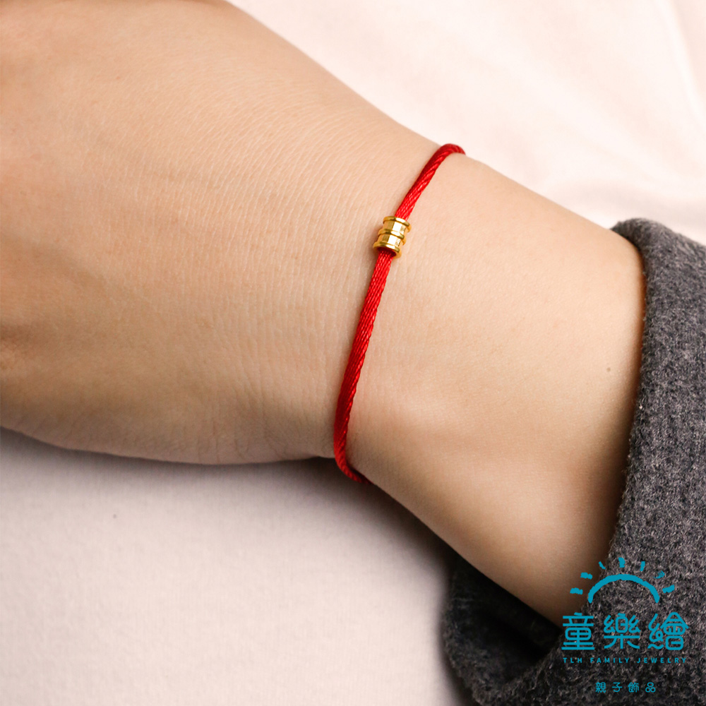 【童樂繪金飾】parents-kids line 童心弦親子紅繩手鍊系列 12款任選約重0.03錢&plusmn;0.02 (彌月金飾 彌月禮), , large