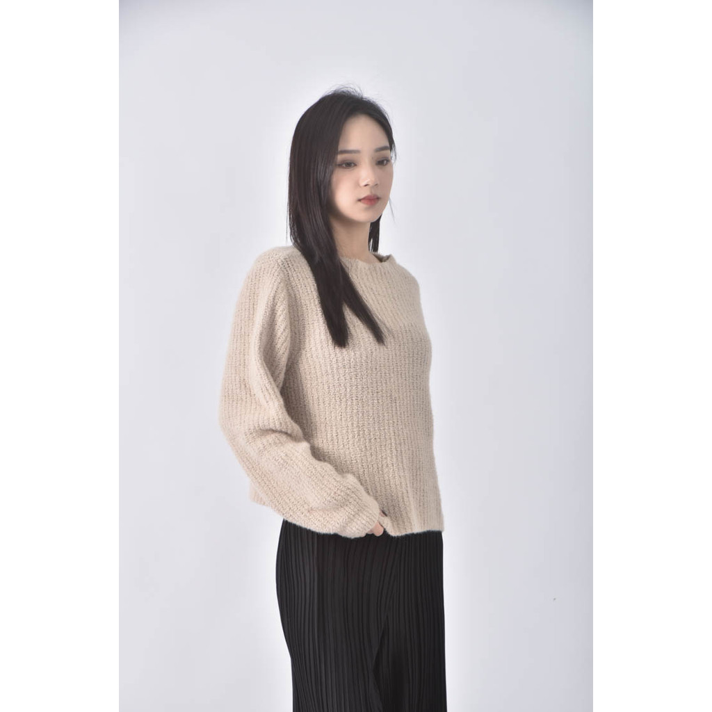 (L) mo bo毛絨棕色長袖上衣二手衣, , large