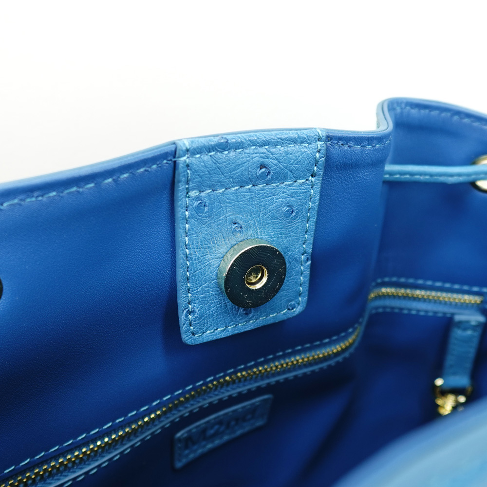 【M2nd】Ostrich bucket bag, , large