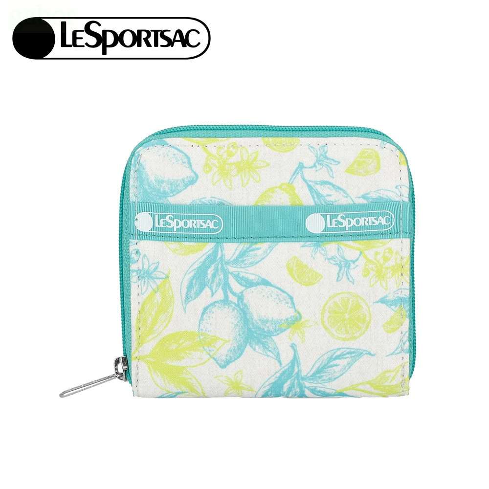 Lesportsac Compact Zip Wallet 極簡輕薄錢包-青檸新綠, , large