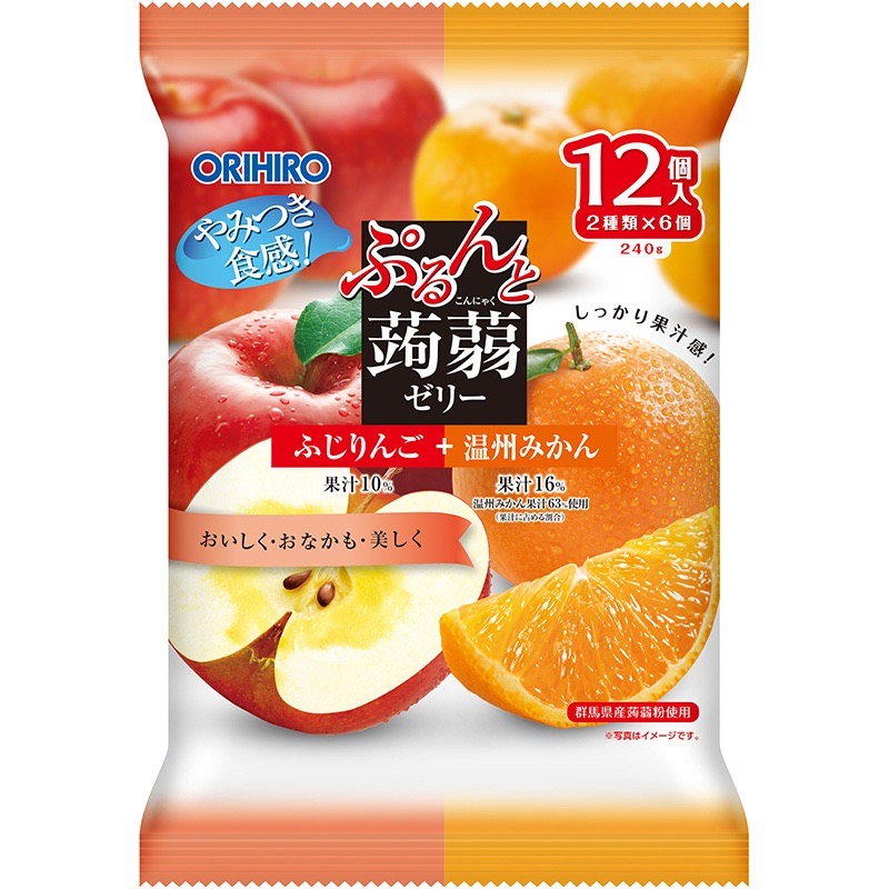 ORIHIRO蒟蒻果凍富士蘋果溫州蜜柑, , large