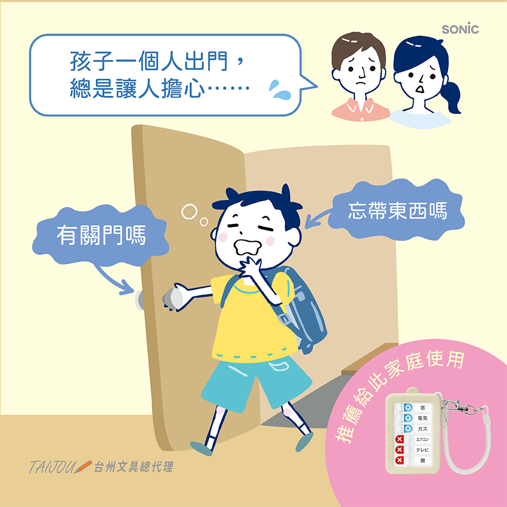 【龍品文創】SONIC 公司貨 GS-2379 CHECK 自律檢查卡套-K 沉浸藍 1個, , large