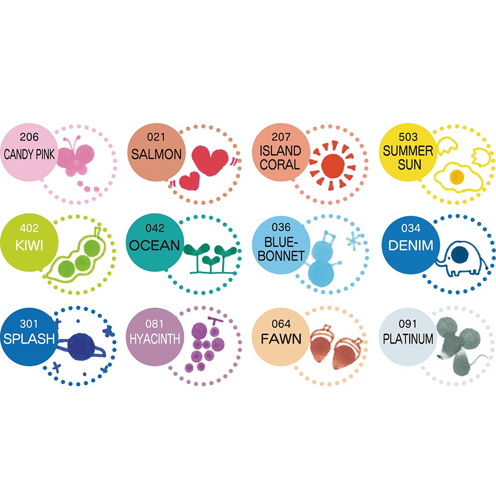 *需預訂【Kuretake日本吳竹】ZIG Clean Color Dot點點筆一般色 十二色組(TC-6100-12V), , large