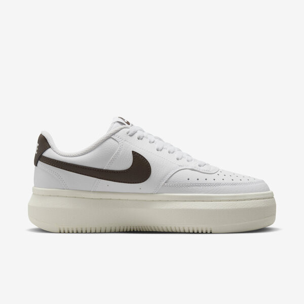 Kixpress-Nike W Court Vision ALTA LTR 女 休閒鞋 運動 厚底 奶油底 白黑 [DM0113-103], , large