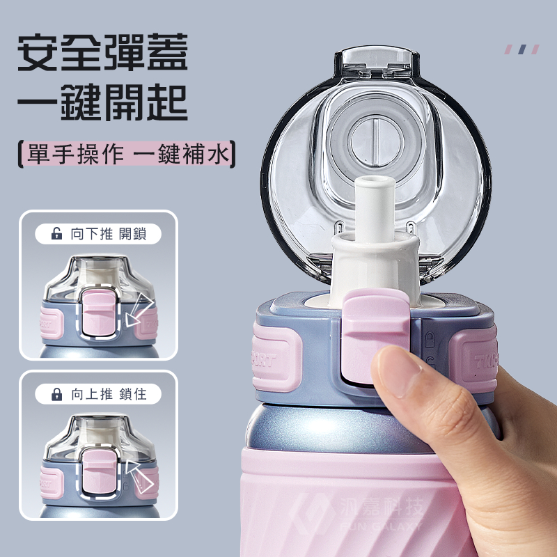 TKK台灣代理 哈崙運動保溫瓶 316不銹鋼內膽 500ml 醫療等級 運動 隨行杯 兩用 直飲 吸管 水壺 保溫壺, , large