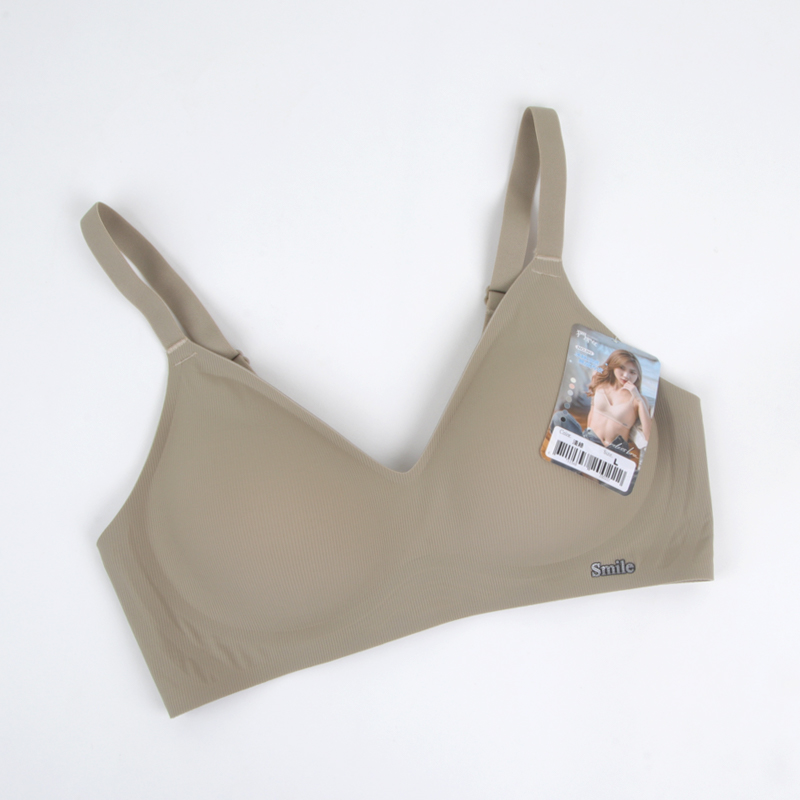 [WINIBRA] Mannyton Wireless Bra ABC Cup, Light Gray, Size S (32), , large