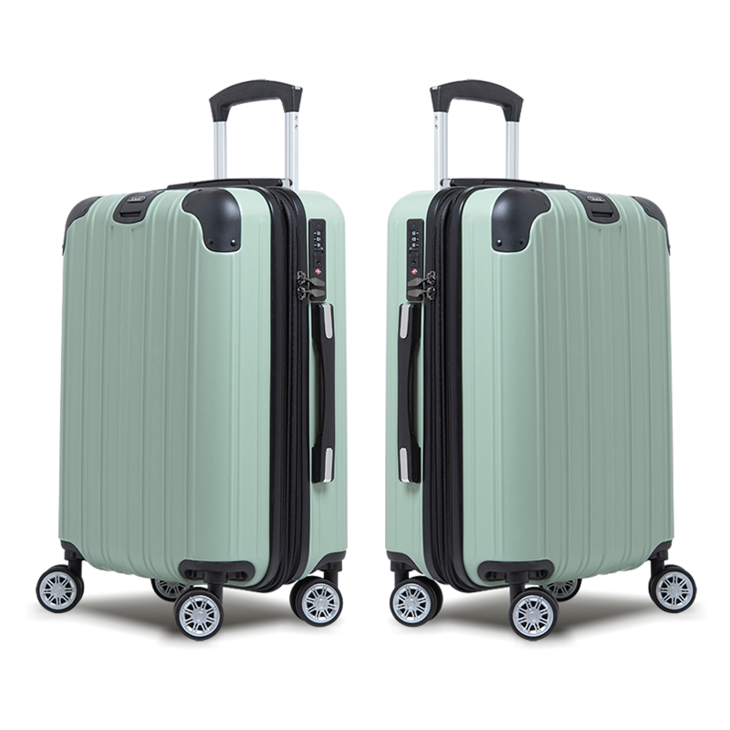 【Alldma鷗德馬】25吋熱銷款拉鏈行李箱Z2S-抹茶綠(贈保護套C2+B2棋盤束帶+多功能海關鎖), , large