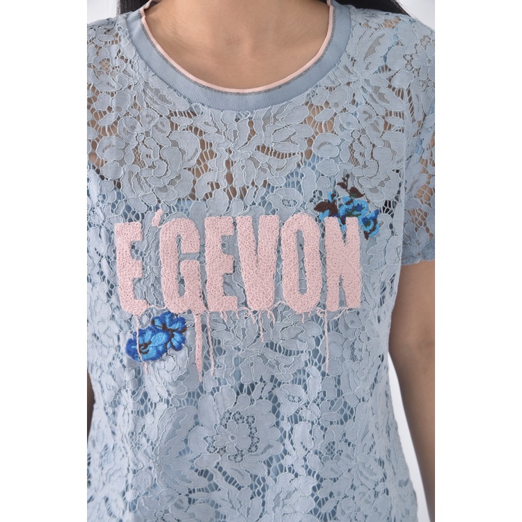 (XL) e gevon質感假兩件藍色套裝二手衣, , large