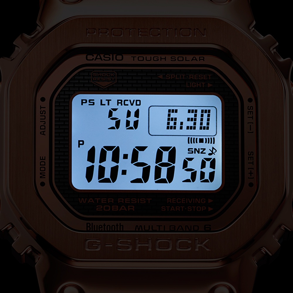 CASIO卡西歐 G-SHOCK 太陽能藍芽連線電波手錶 GMW-B5000GD-4, , large