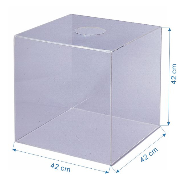 【 徠福 】壓克力摸彩箱 大 42x42x42cmx5mm /個 （訂製品，確認訂購後恕不退換貨）NO.1192, , large